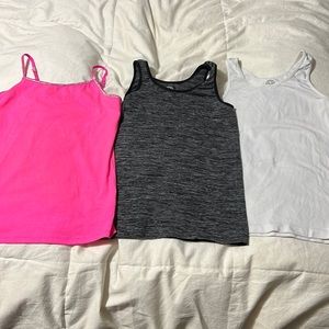 SO Pink, black and white tank top! Size 12/large